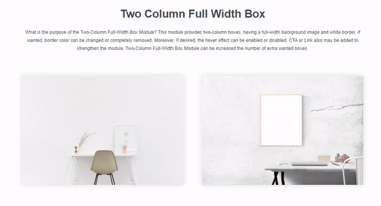 Two Column Full Width Boxes