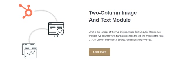 Two column image and text