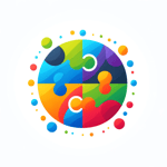 DALL·E 2023-12-22 21.29.13 - Design a logo with colorful puzzle pieces that symbolize custom solutions and the integration of diverse elements into a cohesive service. The style s