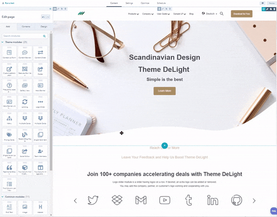 Building a website with Free Theme Essence at HubSpot