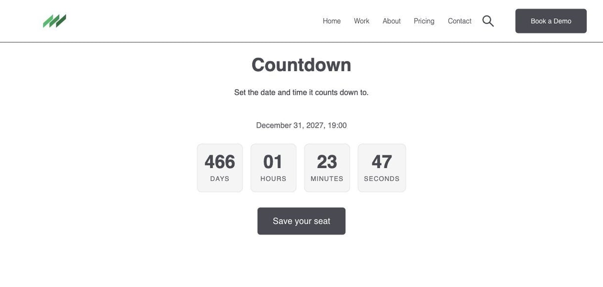 The countdown module.