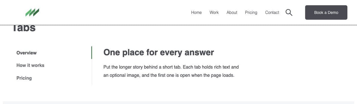The tabs module.