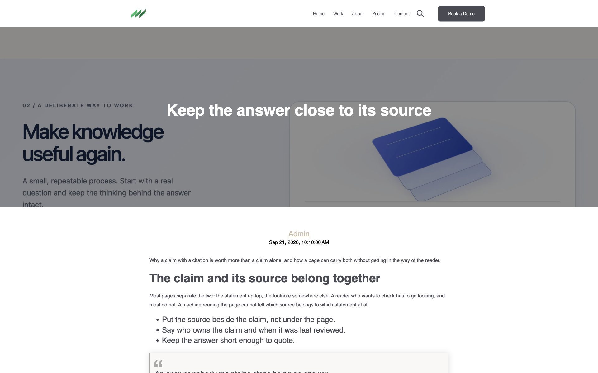Blog post template.