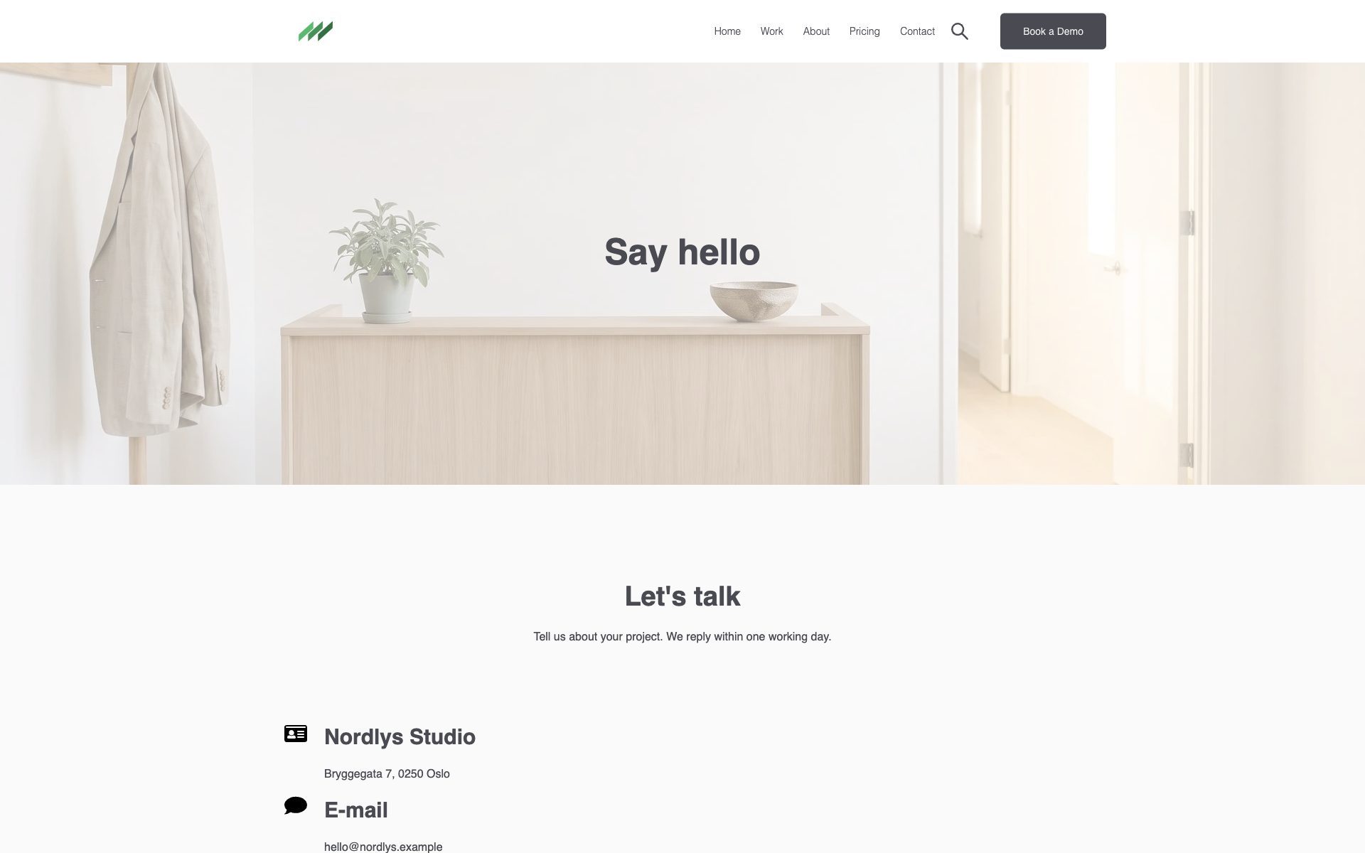 Contact template.