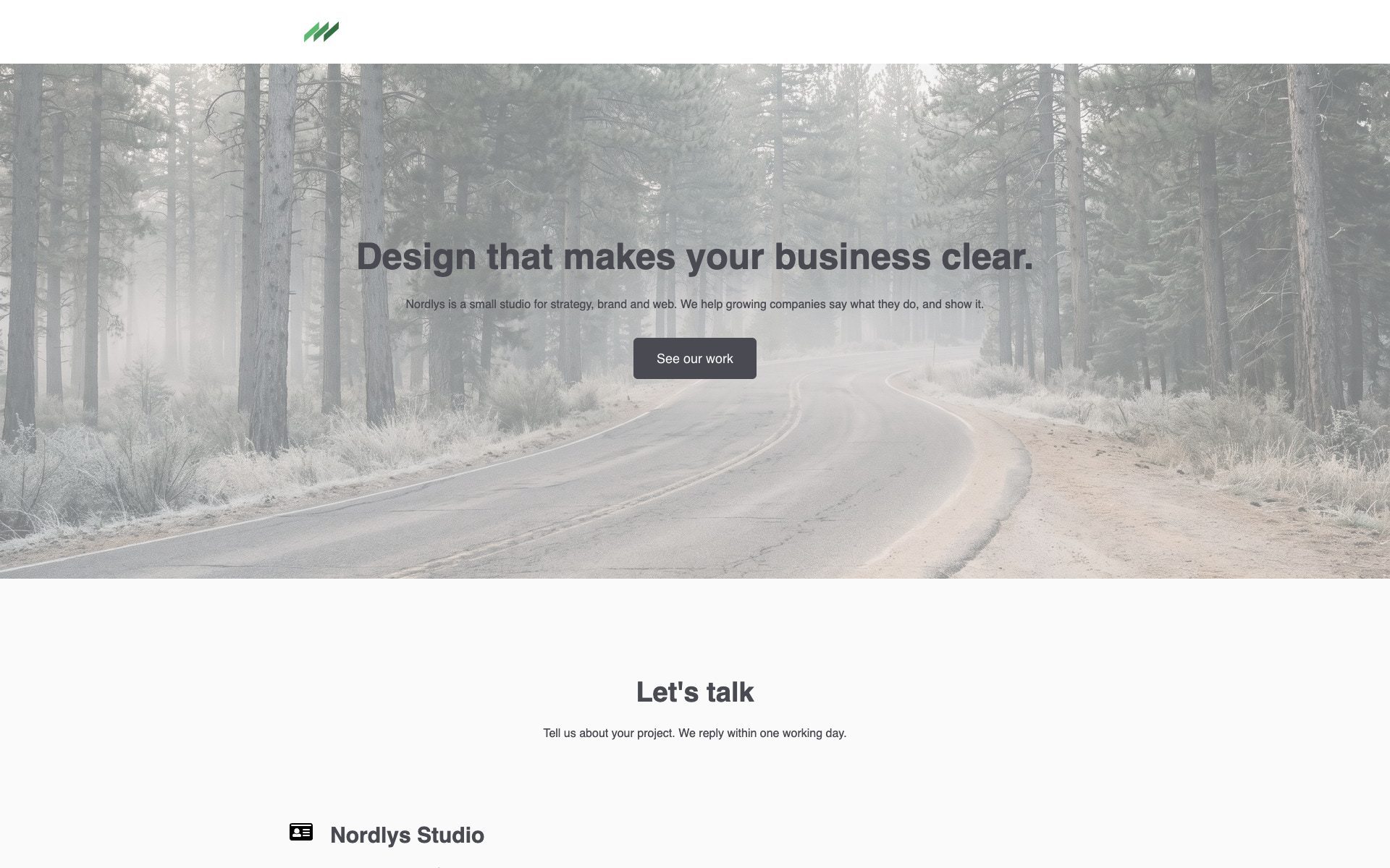 Landing page 1 template.